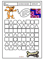 okul öncesi çocuklar için kare kavram çalışmaları